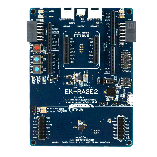 EK-RA2E2 Evaluation Board
